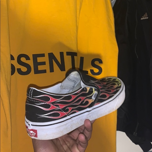 pacsun vans flame